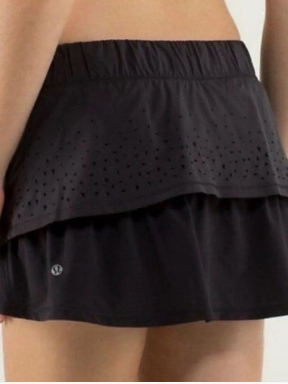 Vintage Lululemon In A Flash Tennis Skort, Black, Size 6